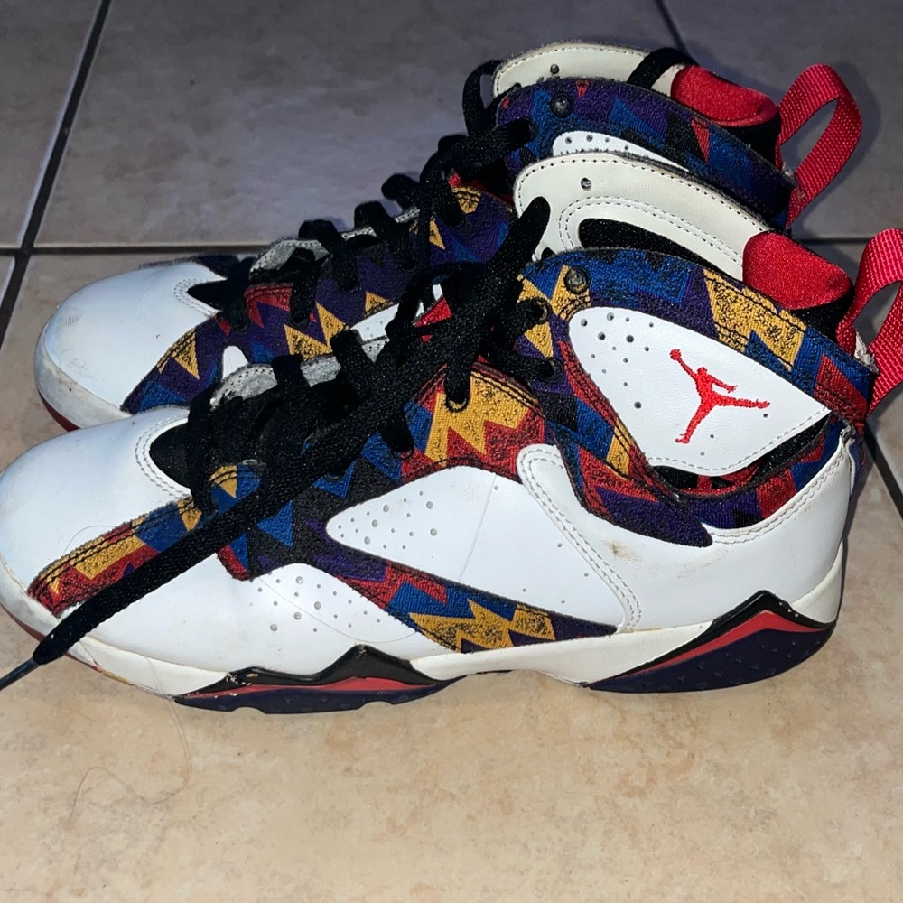 Nike Air Jordan Retro 7 Nothing But Net Ugly Sweater Youth Size 6.5Y